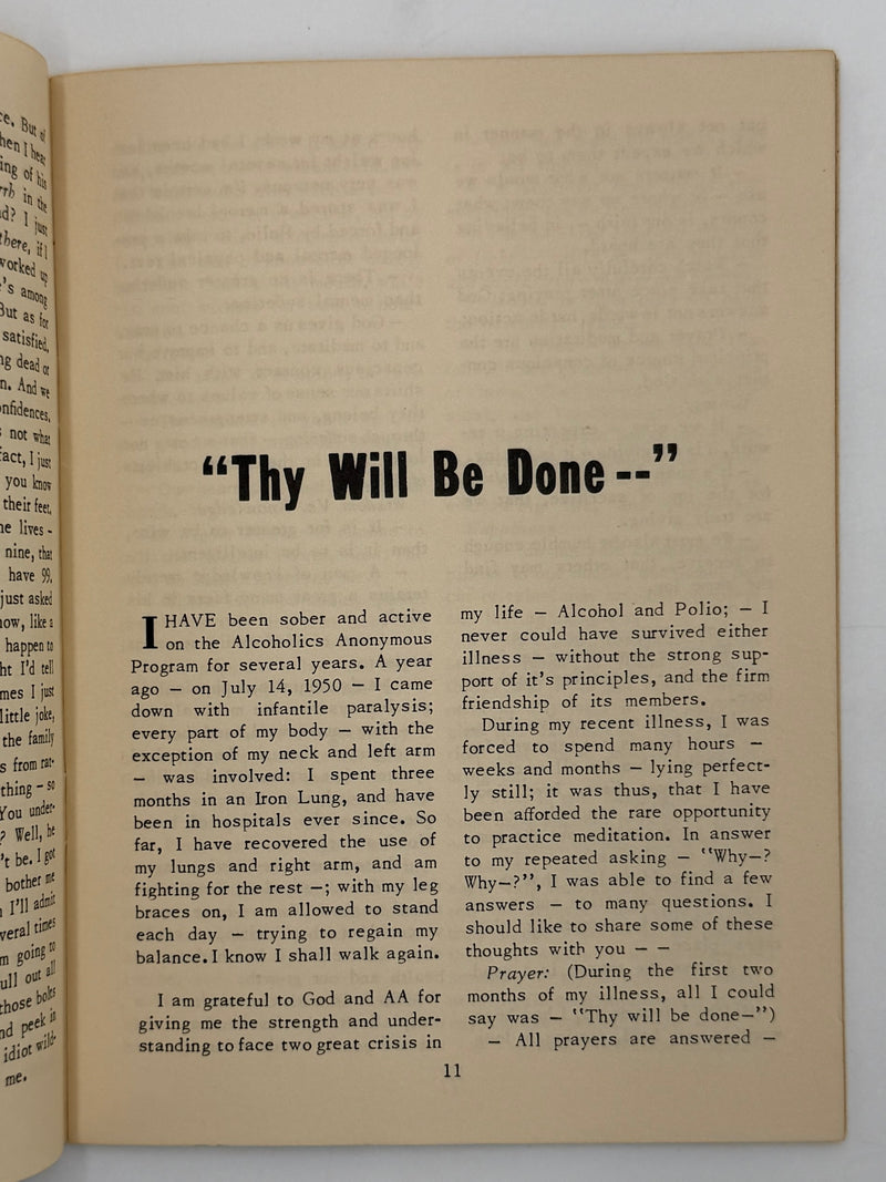 AA Grapevine from October 1951