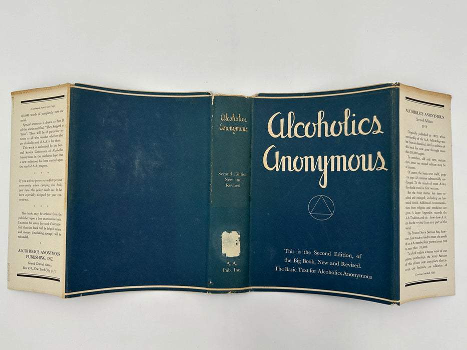 First Issue - Alcoholics Anonymous Second Edition First Printing from 1955 - ODJ Recovery Collectibles