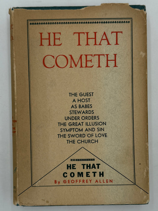 He That Cometh by Geoffrey Allen from 1933 - ODJ