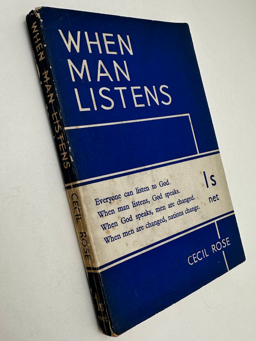 When Man Listens by Cecil Rose - 1st Printing from 1936 West Coast Collection
