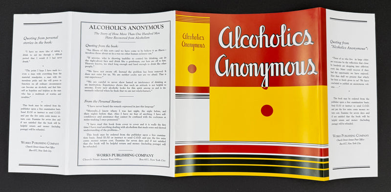 Alcoholics Anonymous Big Book – First Edition, First Printing 1939 – John Paul Jones Provenance – Annotated Working Copy