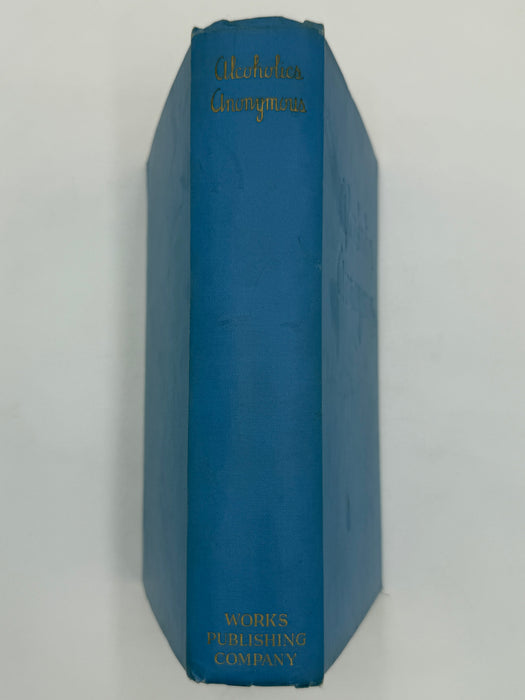 Alcoholics Anonymous First Edition 5th Printing from 1944 - ODJ -  Baby Blue