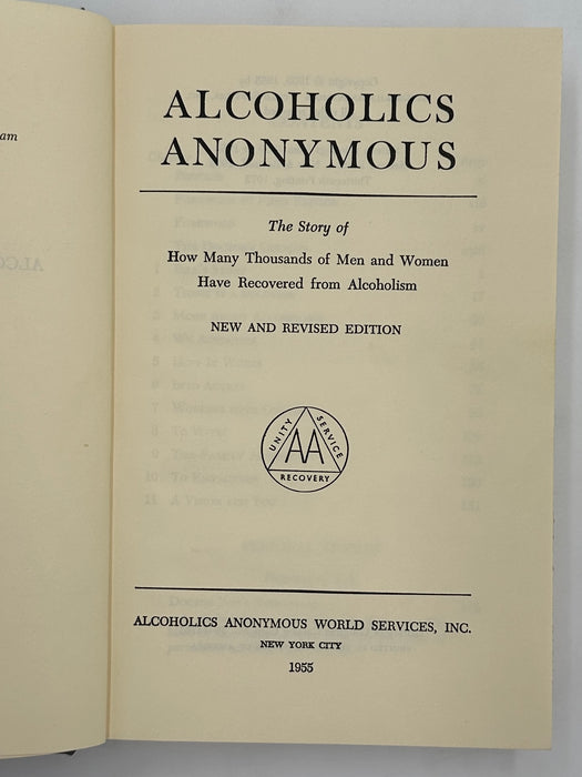 Alcoholics Anonymous 2nd Edition 13th Printing from 1972 - ODJ