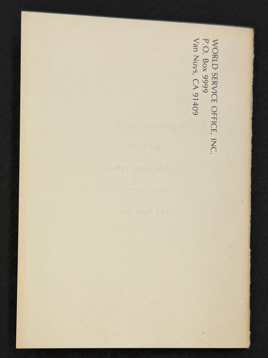 Narcotics Anonymous White Booklet