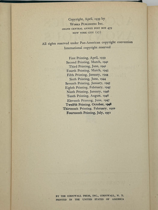 Alcoholics Anonymous First Edition 14th Printing from 1951 - ODJ