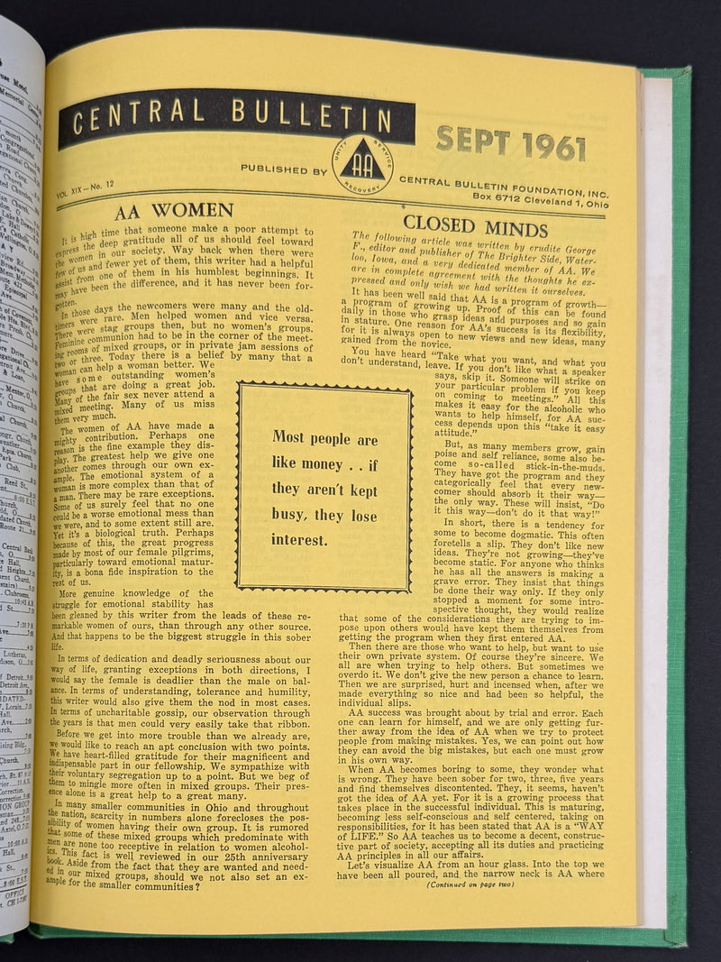 The Cleveland Central Bulletin Collection — Original Bound Volumes, 1942–1962