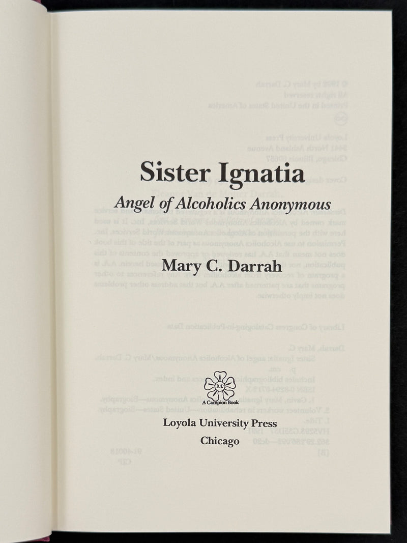The Sister Ignatia Collection — Two Personally Inscribed Books & A.A. Historical Material