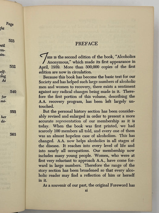 Alcoholics Anonymous Second Edition 12th Printing from 1971 - ODJ