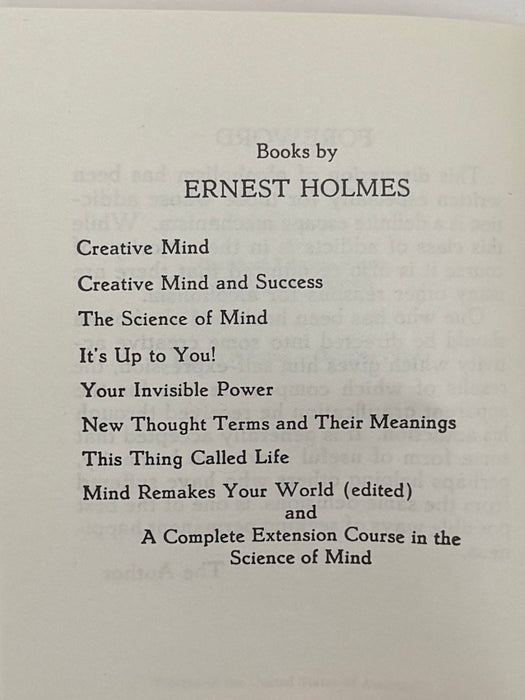 Alcoholism: ITS CAUSE and CURE From the viewpoint of Science of Mind by Ernest Holmes