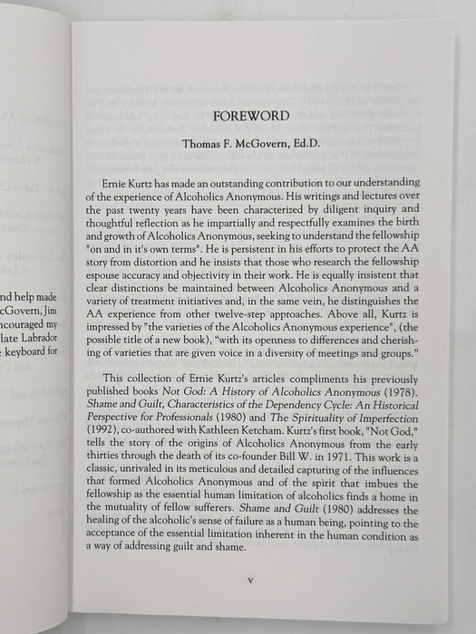 The Collected Ernie Kurtz - First Edition from 1999