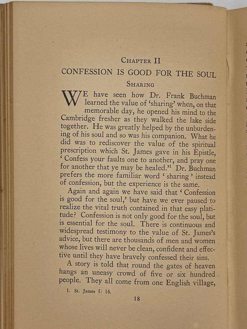 The Eight Points of the Oxford Group by C. Irving Benson - Fourth Printing from 1936