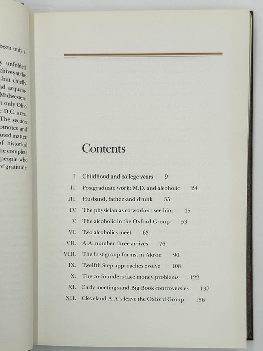 Dr. Bob and the Good Oldtimers - Second Printing 1980 - with Original Jacket