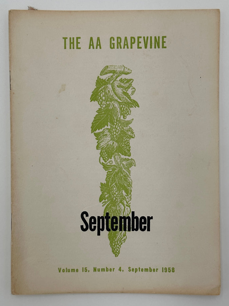 AA Grapevine from September 1958