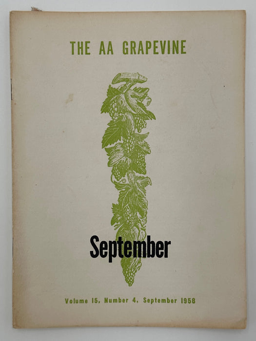 AA Grapevine from September 1958