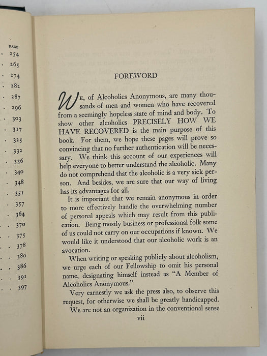 Alcoholics Anonymous First Edition 14th Printing from 1951 - ODJ