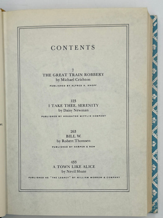 Reader's Digest Condensed Books: BILL W. by Robert Thomsen - 1976