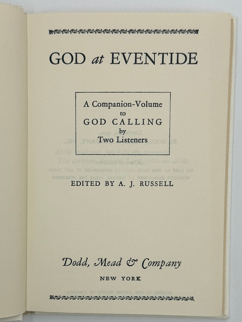 God At Eventide - Edited by A.J. Russell