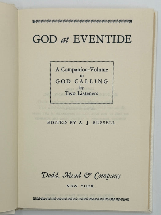 God At Eventide - Edited by A.J. Russell