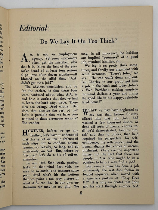AA Grapevine from February 1949