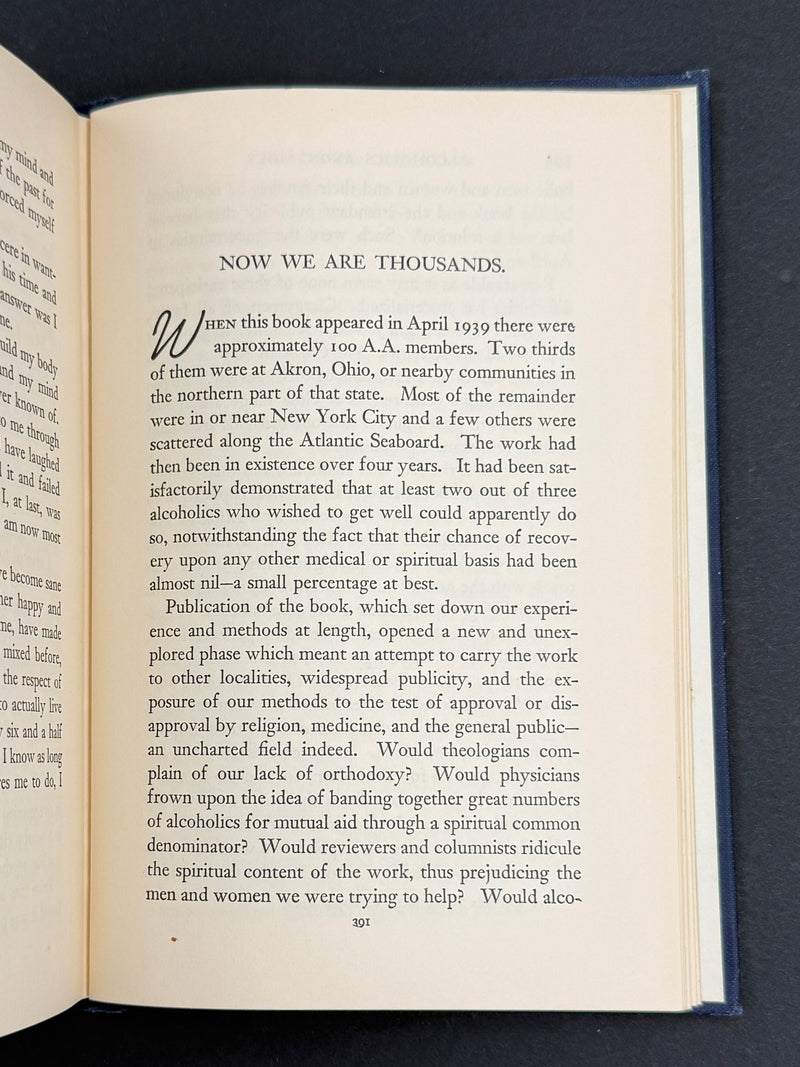 Alcoholics Anonymous Big Book — First Edition, Sixteenth Printing — August 1954 — Original Dust Jacket