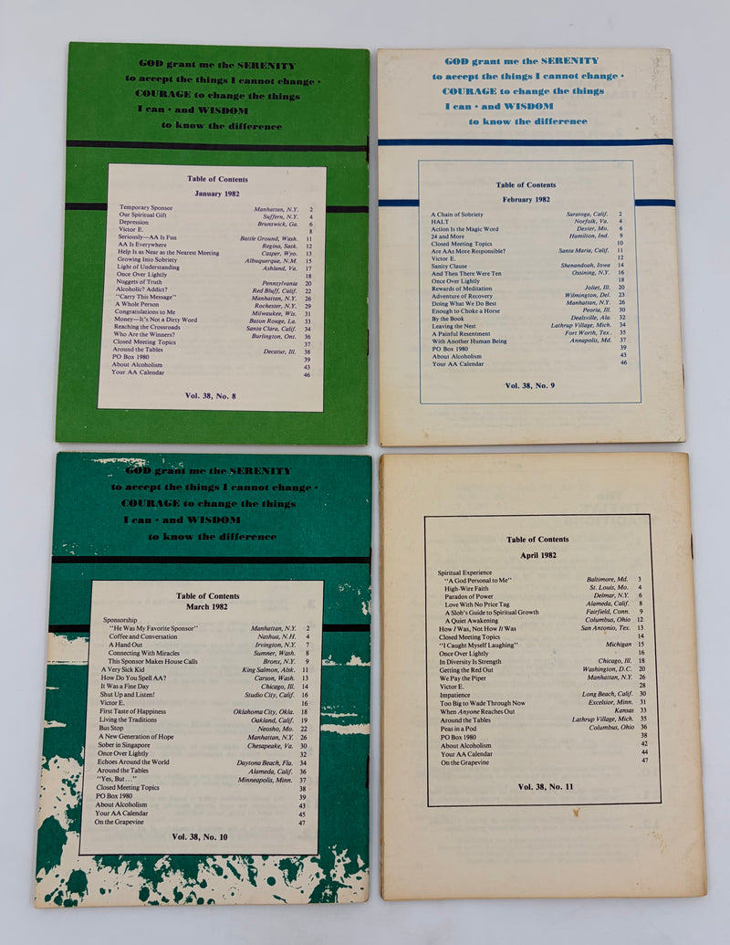 AA Grapevine Complete Set 1982