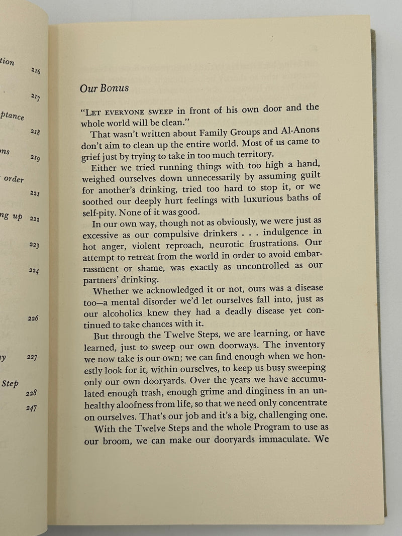 SIGNED - Al-Anon’s Favorite Forum Editorials - First Edition from 1970 - ODJ Recovery Collectibles