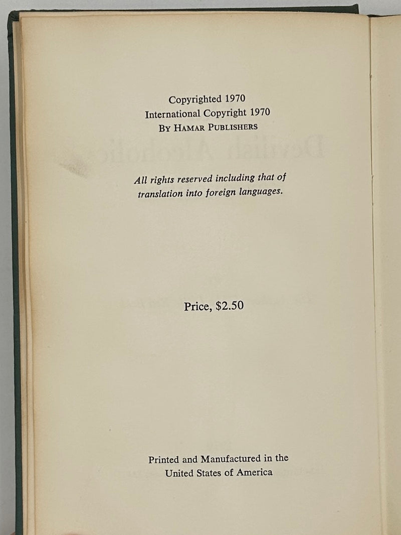 Our Devilish Alcoholic Personalities by the Author of the Little Red Book - First Printing from 1970