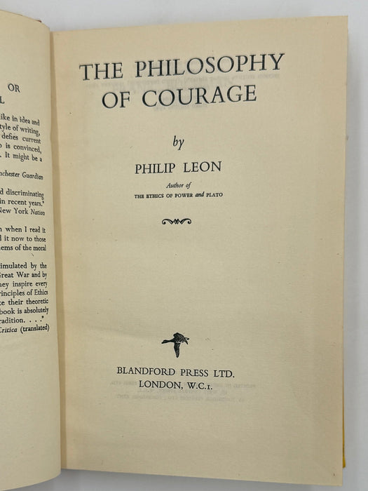 Philosophy of Courage or The Oxford Group Way by Philip Leon - 3rd Edition - ODJ West Coast Collection