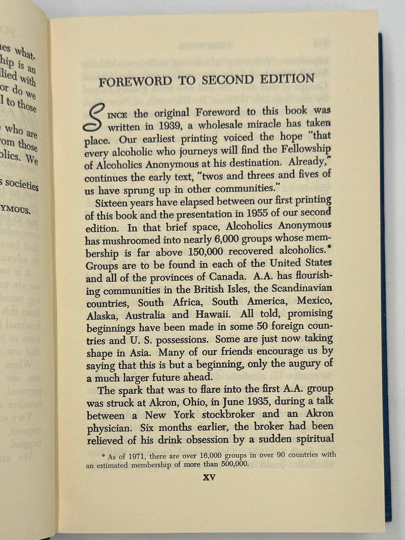 Alcoholics Anonymous Second Edition 13th Printing from 1972 - ODJ