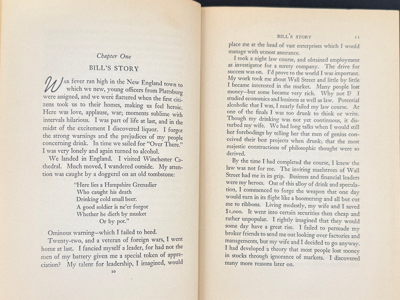 Alcoholics Anonymous — First Edition, First Printing | April 1939