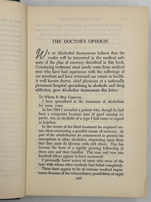 Alcoholics Anonymous Second Edition First Printing from 1955 - RDJ