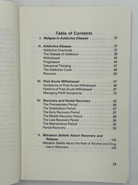 Staying Sober by Terence T. Gorski and Marlene Miller