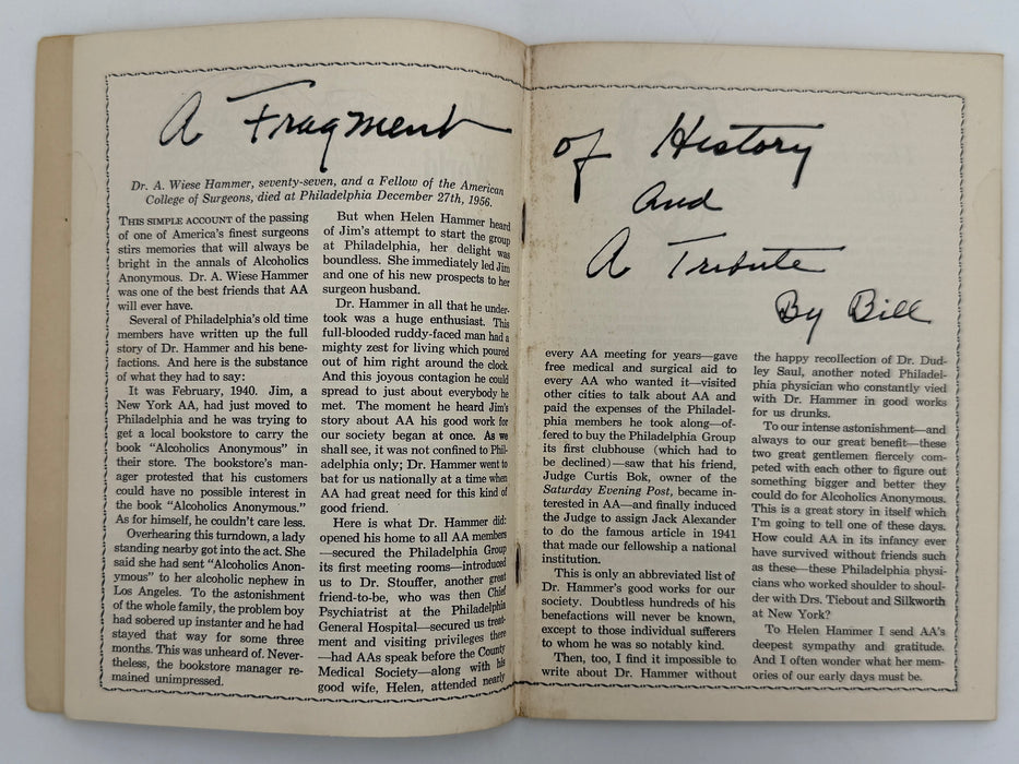 AA Grapevine from May 1957