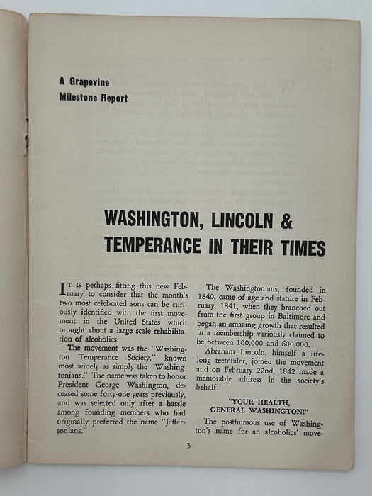 AA Grapevine from February 1953 - Clancy I. Article