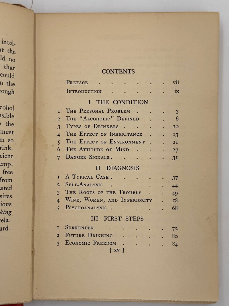 The Common Sense of Drinking by Richard R. Peabody - First Printing from April 1931 - RDJ