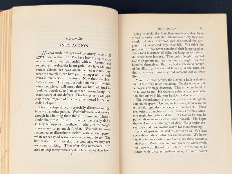 Alcoholics Anonymous — First Edition, First Printing | April 1939