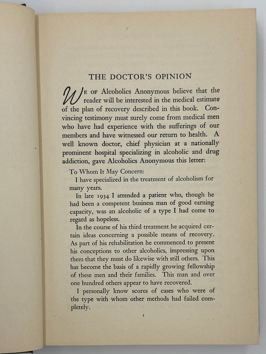 Alcoholics Anonymous First Edition 14th Printing from 1951 - ODJ