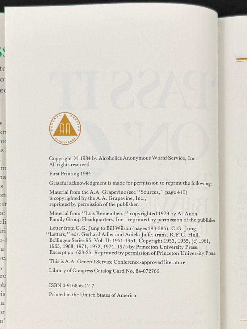 Alcoholics Anonymous History Collection — Four Conference-Approved Books with Original Dust Jackets