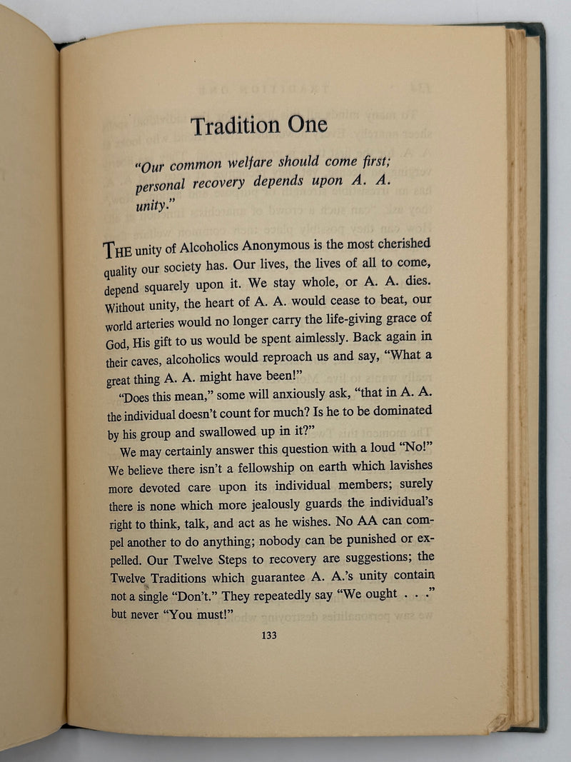 Alcoholics Anonymous Twelve Steps and Twelve Traditions - First Printing from 1953 - ODJ