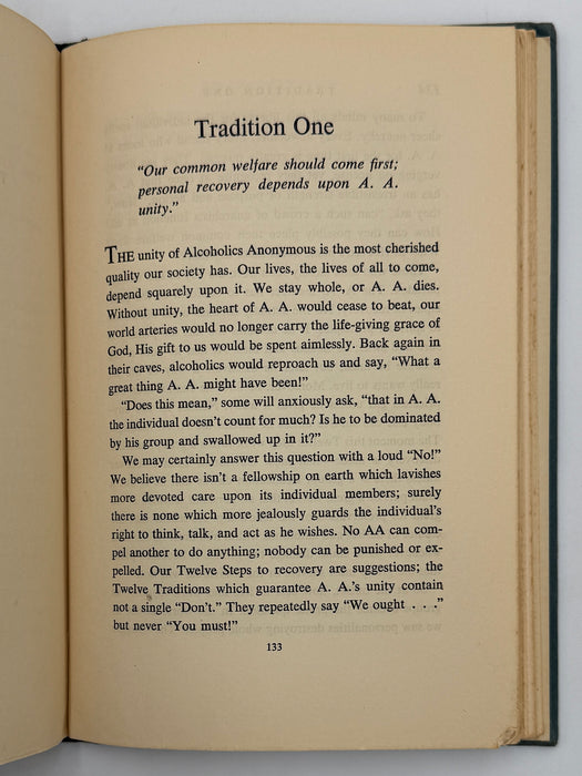 Alcoholics Anonymous Twelve Steps and Twelve Traditions - First Printing from 1953 - ODJ