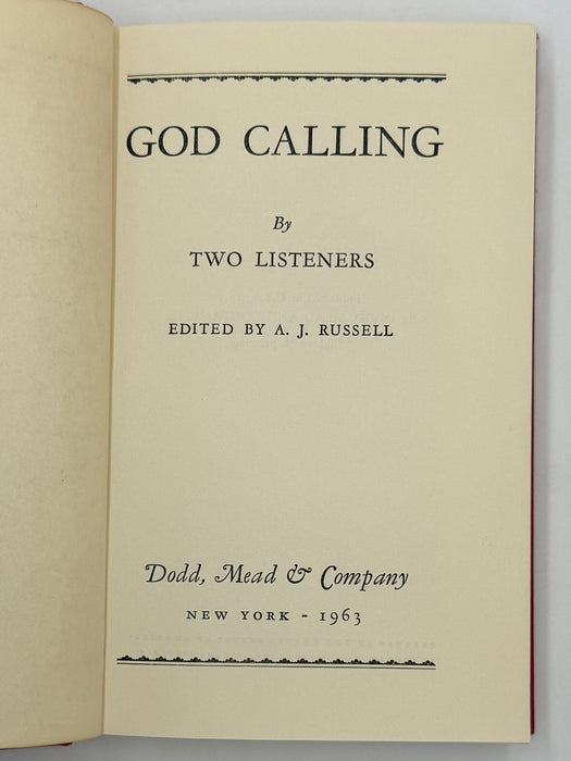 God Calling edited by A.J. Russell - 18th Printing from 1963