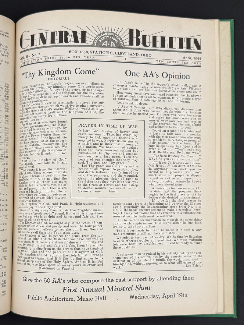 The Cleveland Central Bulletin Collection — Original Bound Volumes, 1942–1962