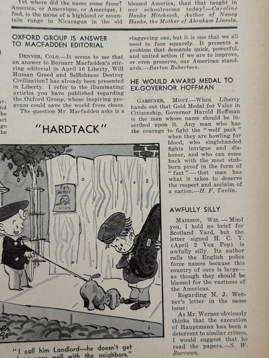 Liberty Magazine from May 1938 - Beautiful Dipsomaniac and Oxford Group