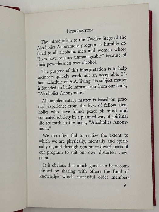 The Little Red Book: An Interpretation Of The Twelve Steps of the Alcoholics Anonymous Program - 17th Printing 1962 - ODJ