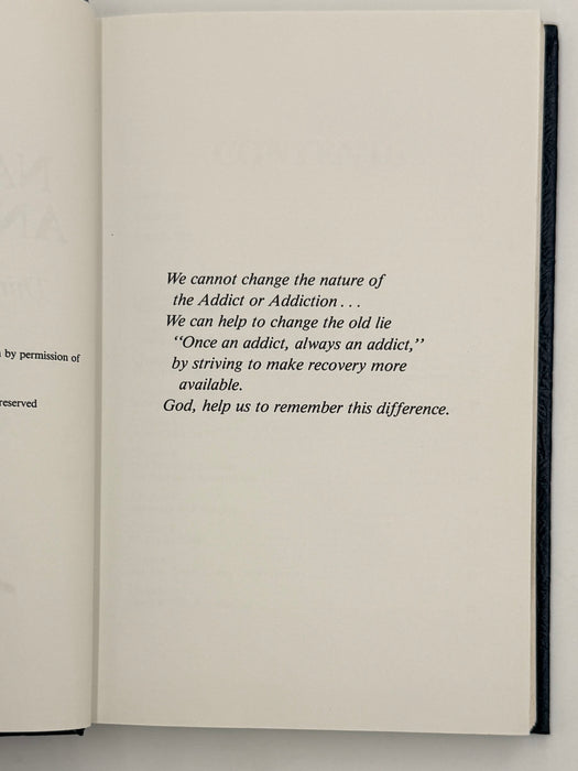 Narcotics Anonymous Third Edition, Revised from 1986 with ODJ