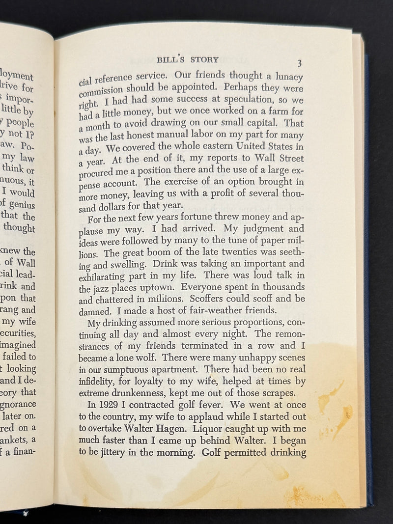 1976 Alcoholics Anonymous Big Book – Third Edition, First Printing – (ODJ)