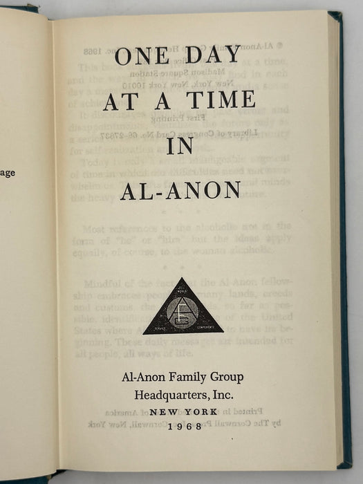One Day At A Time In Al-Anon - First Printing from 1968