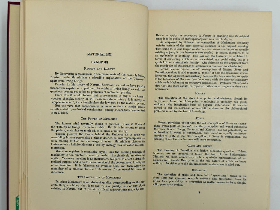 REALITY: A NEW CORRELATION OF SCIENCE & RELIGION BY BURNETT HILLMAN STREETER Recovery Collectibles