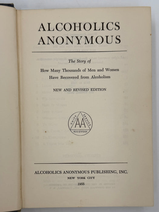 Alcoholics Anonymous Second Edition 2nd Printing - RDJ