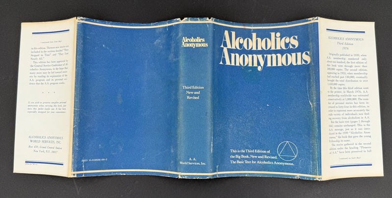 1976 Alcoholics Anonymous Big Book – Third Edition, First Printing – (ODJ)